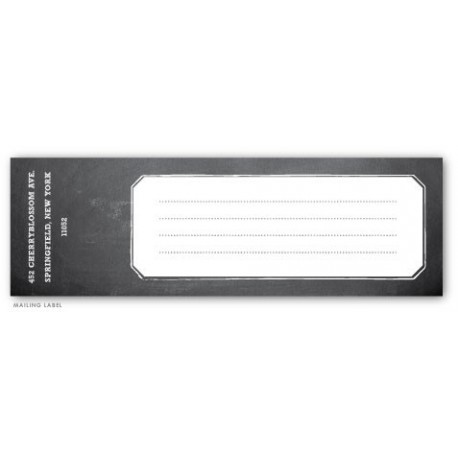 chalkboard mailing label
