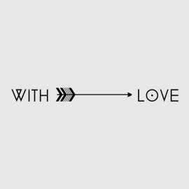 with love arrow stamp