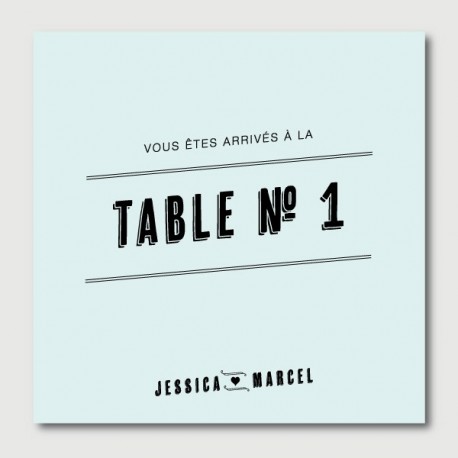 marcel table numbers