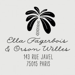 orson palm tree address stamp