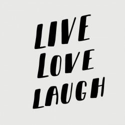 Live, Love, Laugh stamp
