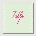 francis table numbers
