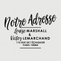 victor adress stamp