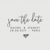 stanley save the date stamp