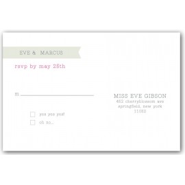rsvp ribbon hot pink