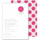 ribbon invite hot pink