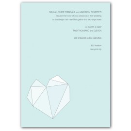 invitation facet lightmintyblue