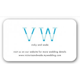 preppy minty blue petites cartes