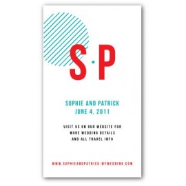 graphicdot small insert red & teal