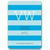 preppy save the date minty blue